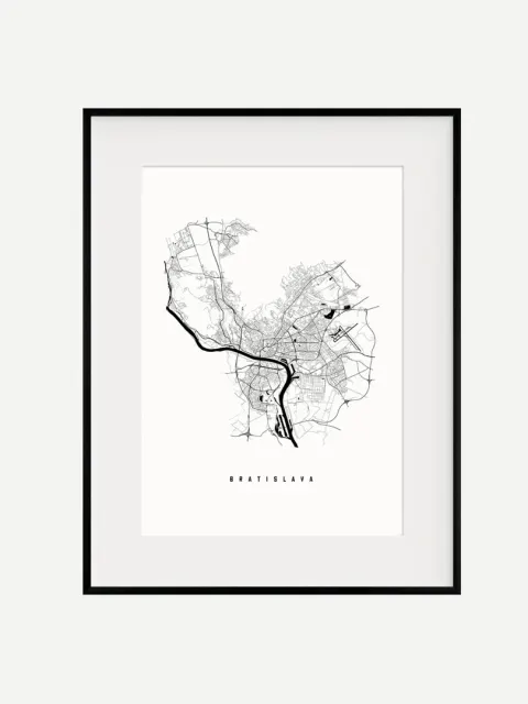Mapa Bratislavy