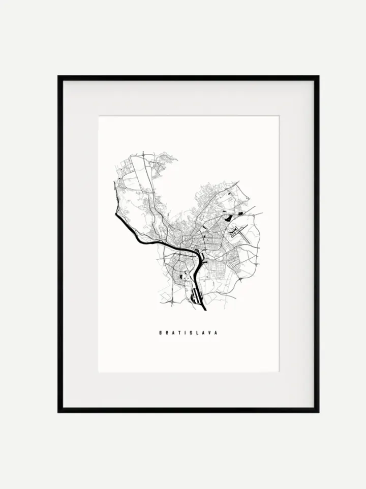 Mapa Bratislavy