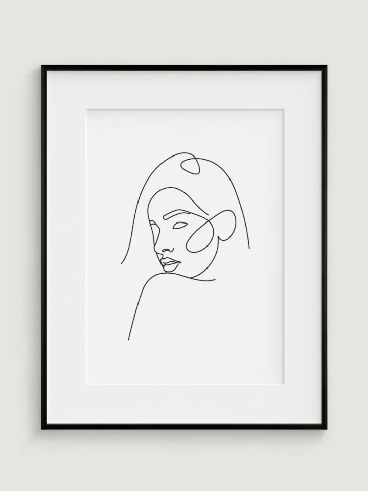 Minimalistická Ilustrácia Ženy 1