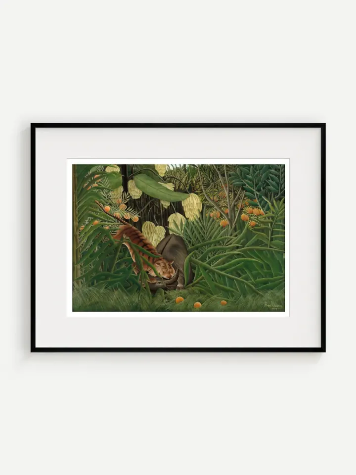 Boj tigra s byvolom, Henri Rousseau, 1908