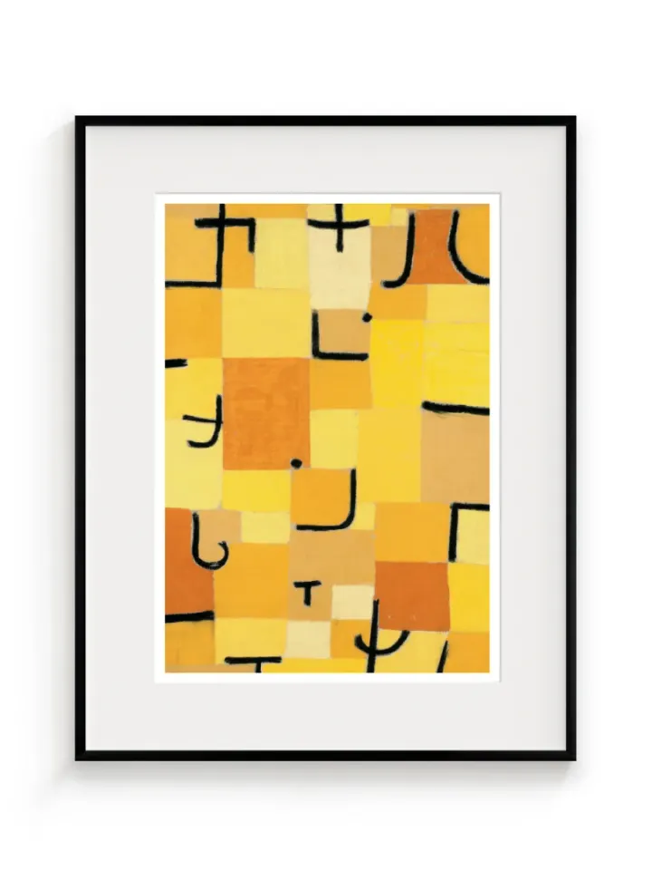 Znaky v žltej, Paul Klee, 1937