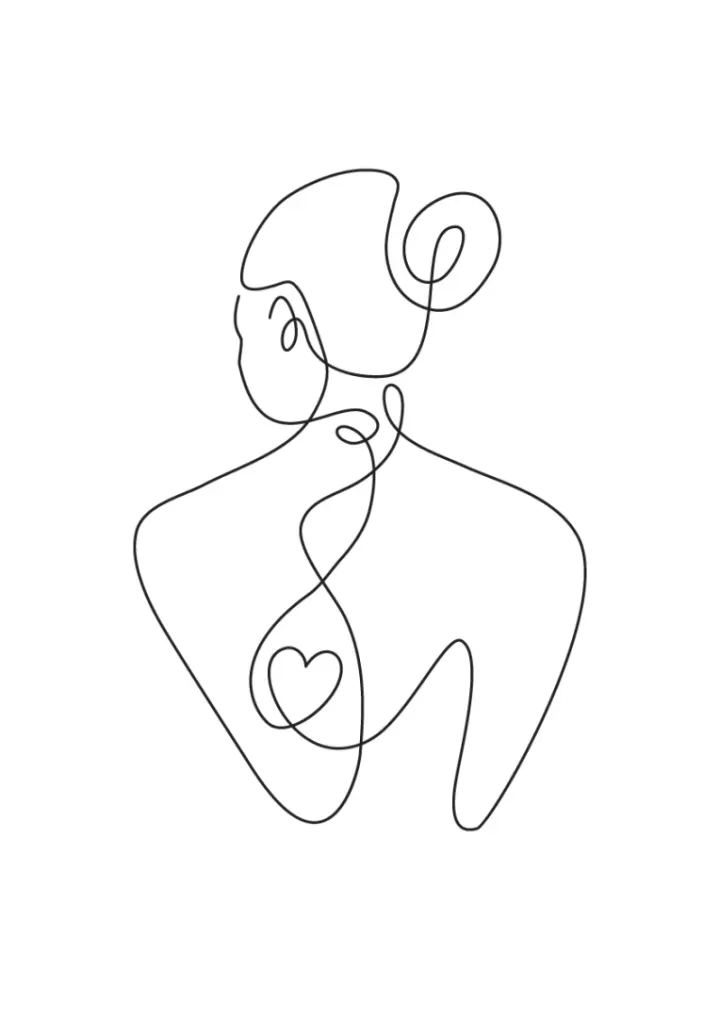 Minimalistická Ilustrácia Ženy 3