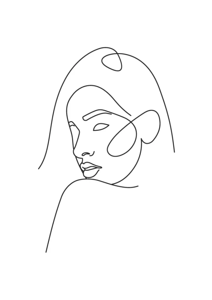 Minimalistická Ilustrácia Ženy 1