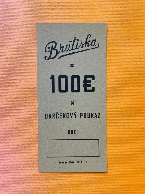Darčekový poukaz - 100€