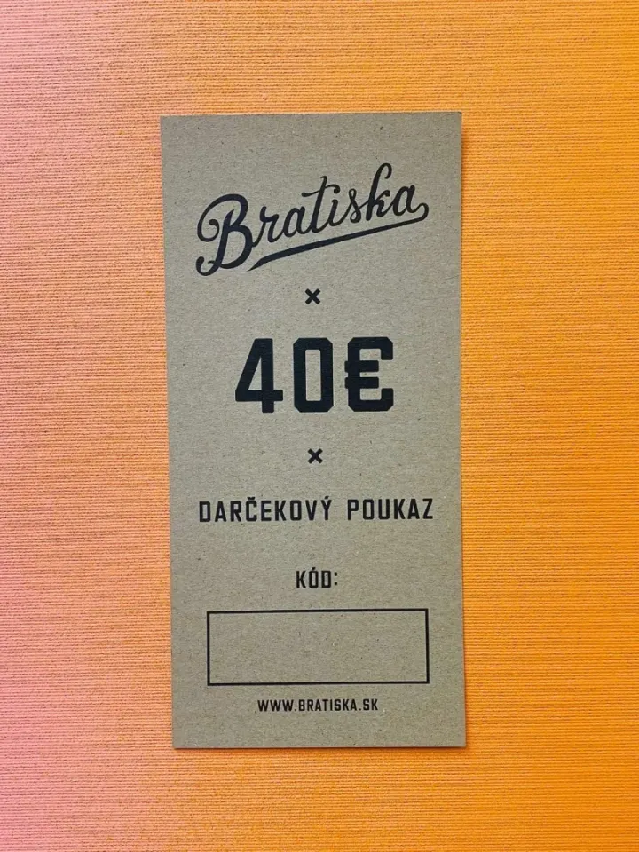 Darčekový poukaz - 40€