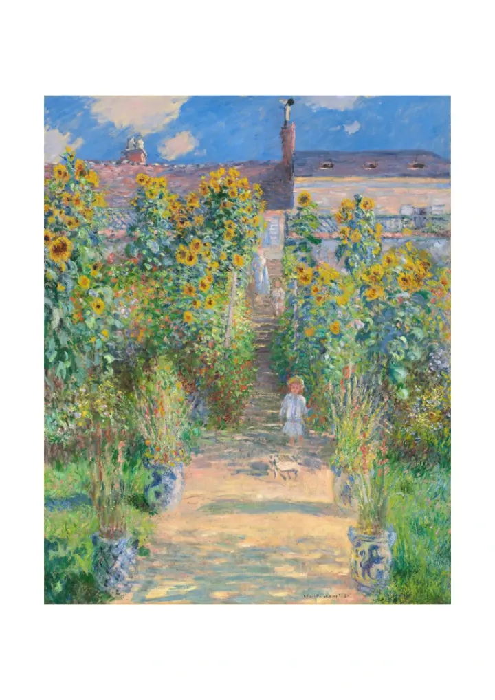 Záhrada pri Vetheuil, Claude Monet, 1881