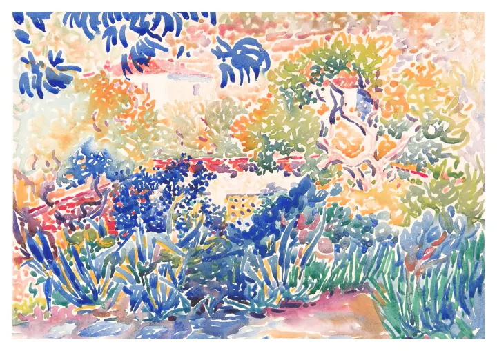 Umelcová Záhrada v Saint-Clair, Henri-Edmond Cross, c.1905